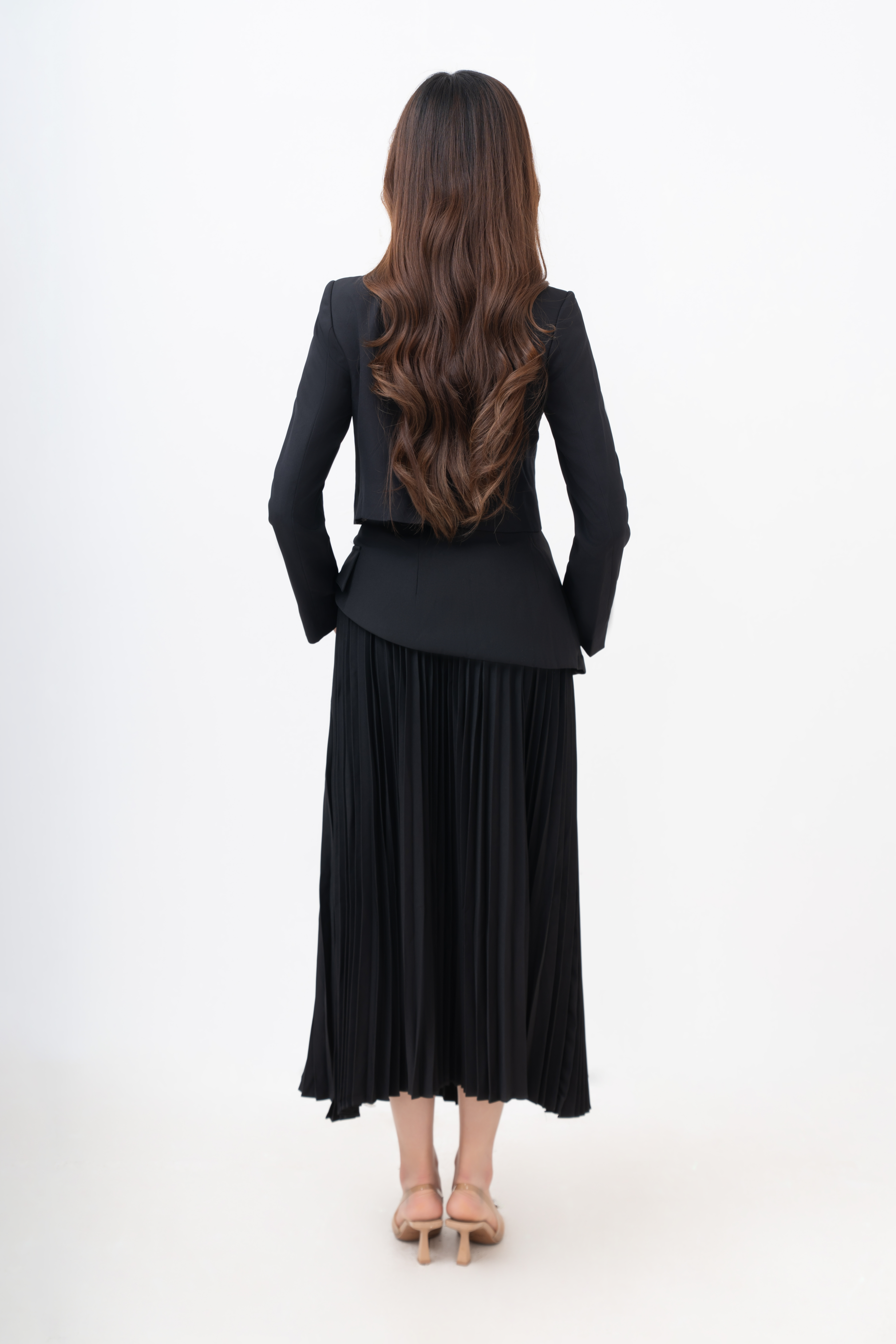 Allie Pleated Midi Skirt